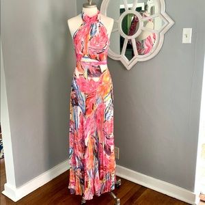 Bright Multi Colored Maxi Dress